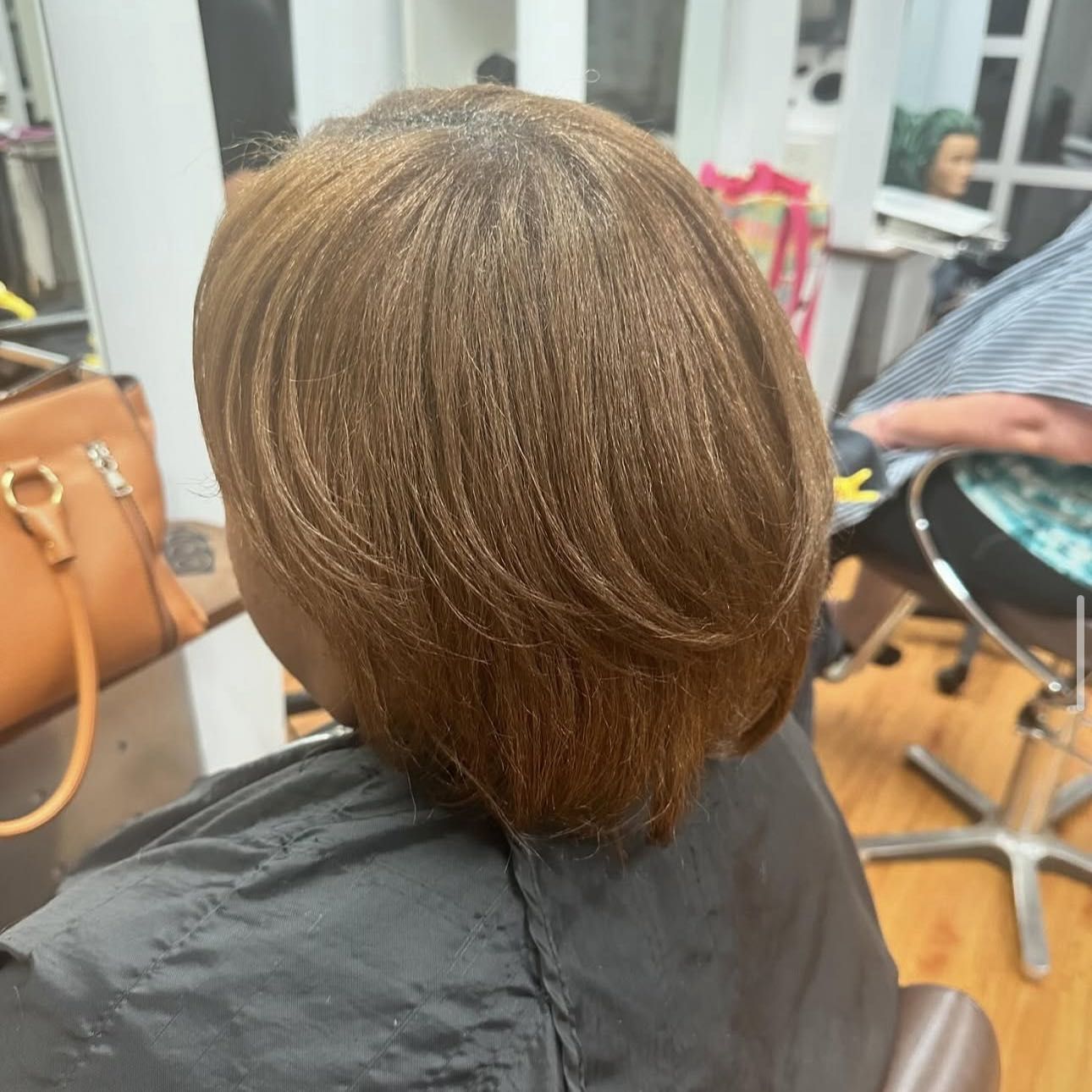 Women's layered haircut